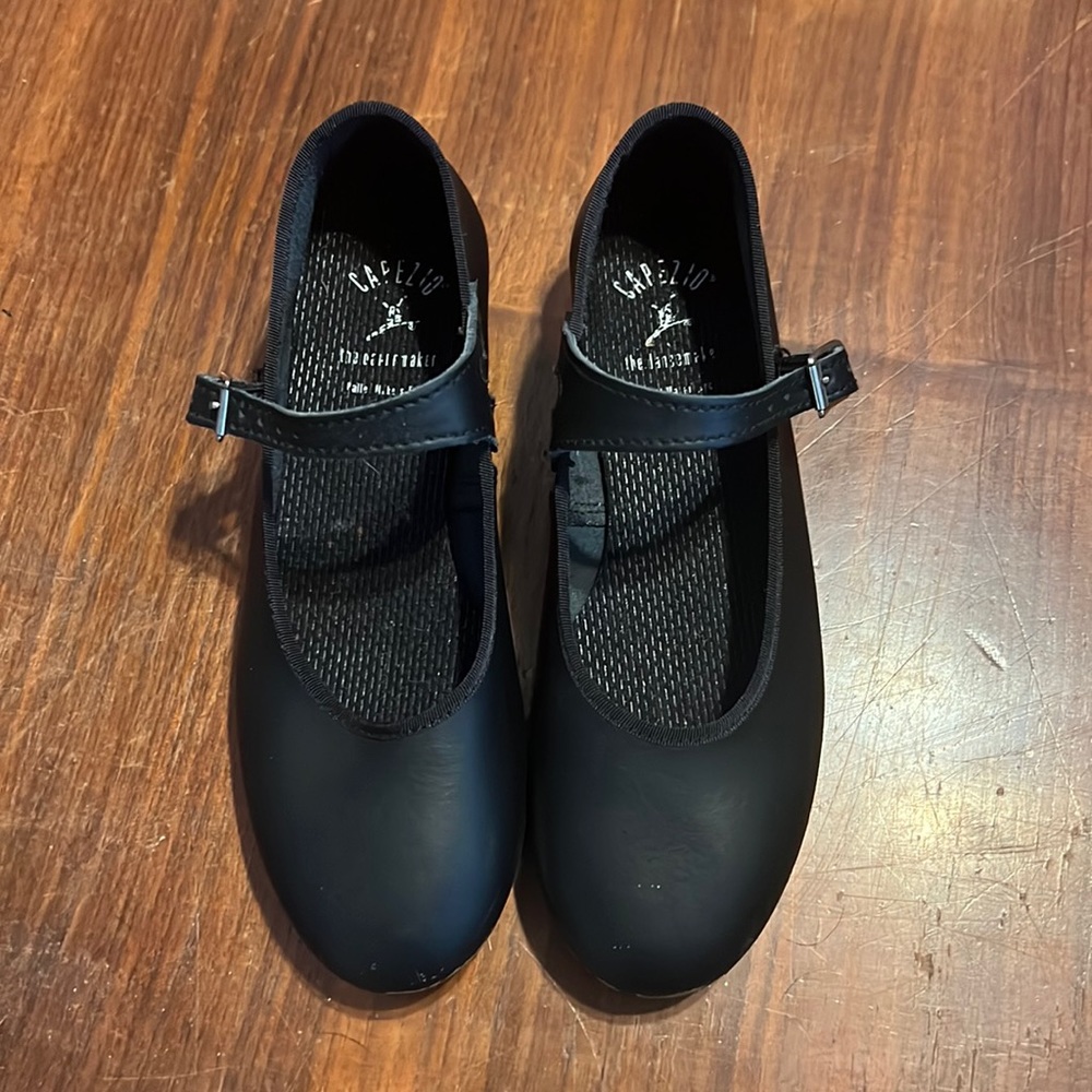 Capezio Mary Jane Black Tap Shoes Sz 1.5
